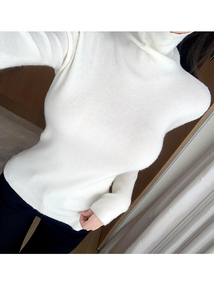 Women's Basic High Neck Stretch Warm Base Layer Top - Image 4