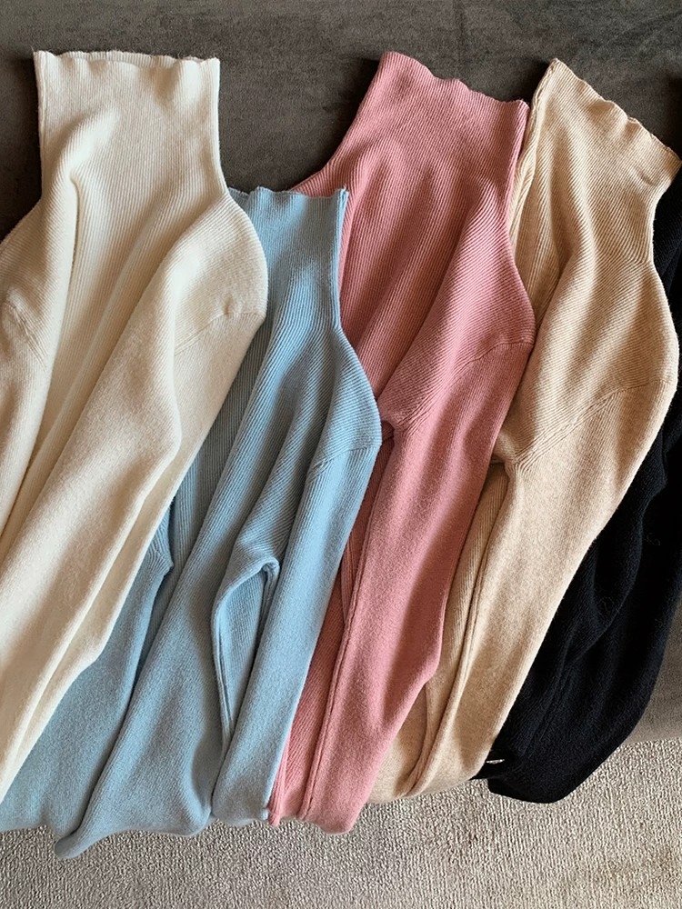 Women's Basic High Neck Stretch Warm Base Layer Top